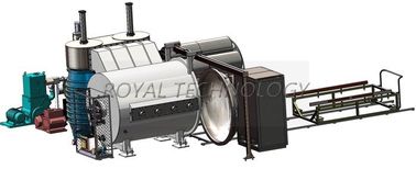 Horizontal Vacuum Metalizing Equipment, Kaca Gelang PVD Gold Plating Machine