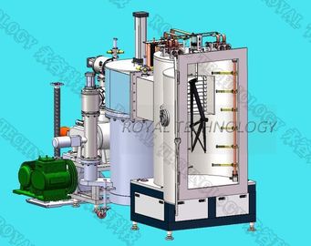 Frame sepeda Aluminium Evaporation Coating Machine / Sepeda Aluminium Alloy Vacuum Metalizing Equipment