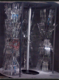 Mesin Plastik Cutlery Vacuum Metalizing Untuk Sendok Plastik Sekali Pakai / Fork
