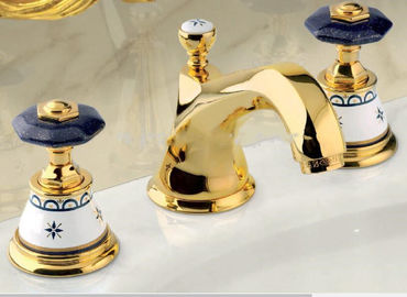 Alat kelengkapan kamar mandi mesin Plating emas, Taps TiN gold, ZrN gold PVD plating machine pada faucet kuningan