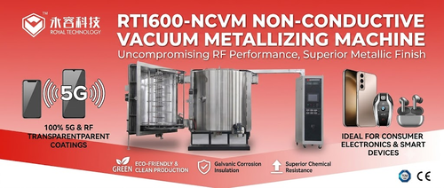 Berita perusahaan terbaru tentang RT1600-NCVM Mesin Lapisan Vakuum PVD Dual-Technology untuk Metallization Non-Conductive