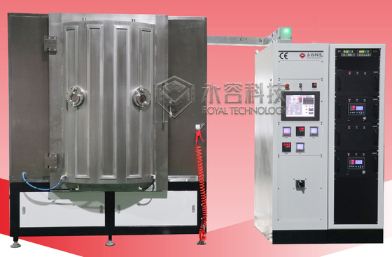 Harga yang bagus Magnetron Sputtering PVD Vacuum Coating Machine IPG Biru MF Mesin Sputtering on line