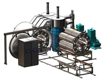 Harga yang bagus Mesin Vakum Vakum Horisontal, Mesin Bangle Kaca PVD Vacuum Coating on line
