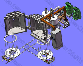 Harga yang bagus Mesin Aluminium Magnetron Sputtering, Mesin Pengaliran Vakum PVD Tinggi on line