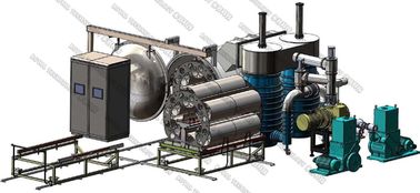Harga yang bagus Mesin Pengaliran Vakum Horisontal, Sistem Cutut Plastik Planar Magnetron PVD DC on line