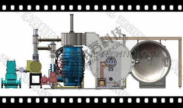 Harga yang bagus Mesin Pelapisan Vakum Tinggi, Magnetron sputtering + deposisi penguapan on line