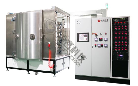 PVD TiN Titanium Nitride Coating Equipment Vacuum Untuk Barang Kaca