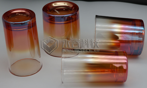 Produk Kaca Warna Amber PVD Coating Machine Arc Evaporation Plating Machine Pada Glass Beads