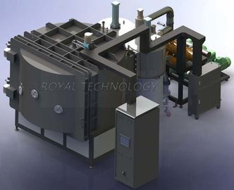 3D Acrylic Vacuum Metalizing Equipment Pada Mobil Logo Vacuum Metal Deposition Equipment