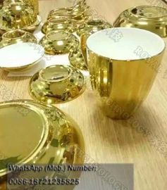 Harga yang bagus Keramik Tableware Titanium Nitride Coating Equipment, Keramik dapur PVD Plating System on line