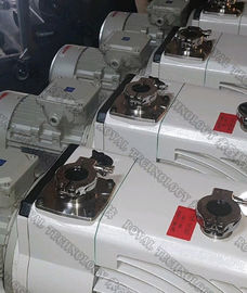 Dua Tahap Rotary Vane Vacuum Pumps Explosion Proof Motor Low Vibration