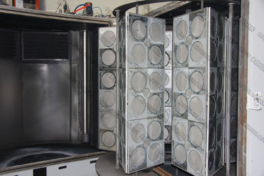 DC Magnetron Sputtering Coating Machine pada Kaca Mirror, Titanium Ti Glass Mirror Vacuum Metallizing Equipment