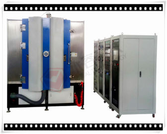 Harga yang bagus Mesin pelapisan Sputtering Magnetron Emas pada kaca, kepingan logam, Sistem deposisi PVD 24K emas on line