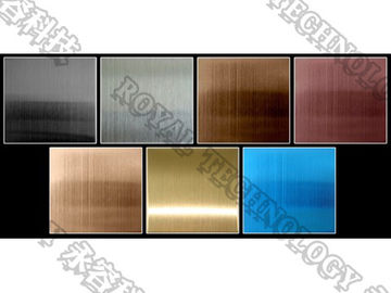 Tabel Logam Mesin Pvd Gold Coating, Peralatan Stainless Steel Furniture TiN Gold Coating