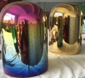 Harga yang bagus Layanan Pelapisan PVD pada Tempat Lilin Kaca, Pelapis Kaca Dekoratif dengan PVD Plating on line