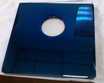 Blue Color PVD Coating on metal parts,   brass alloy PVD blue coating service