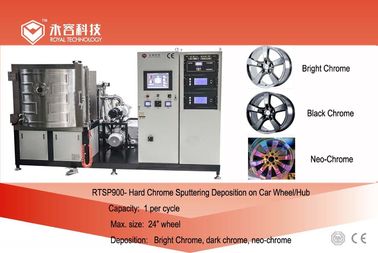 Harga yang bagus Mesin Auto Roda Keras Chrome Plating, Rims Mobil DC Magnetron Sputtering Machine on line
