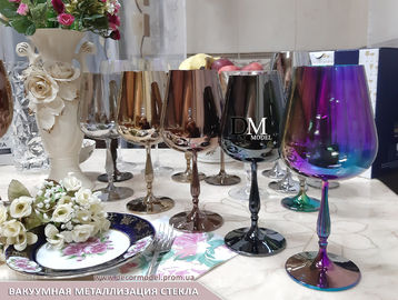 Harga yang bagus Layanan Pelapis PVD Dekorasi Gelas, Layanan Pruple Color PVD Glass Coating on line