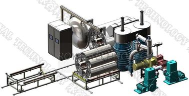 Harga yang bagus PVD Vacuum Metallizing untuk Produk Kosmetik, Mesin Pelapisan Evaporasi Aluminium Termal on line