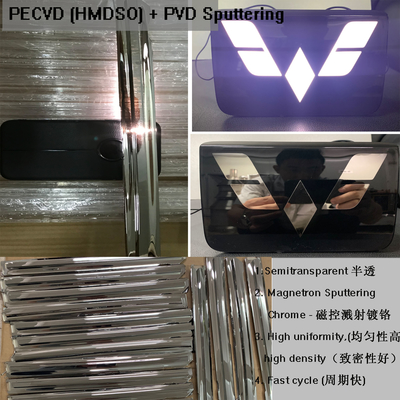 Aluminium Vacuum Metallization HMDSO Advanced Coating Process PVD Coating Machine