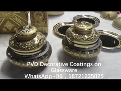 Mesin Plating Emas Pakaian Kaca 2 Sisi Emas Pencerminan Warna, Adhesi yang Kuat TiN Lapisan Emas